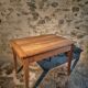 French rural farmhouse table with two drawers, 19th century.