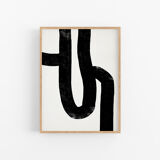 Abstract lines giclee print, 50x70cm
