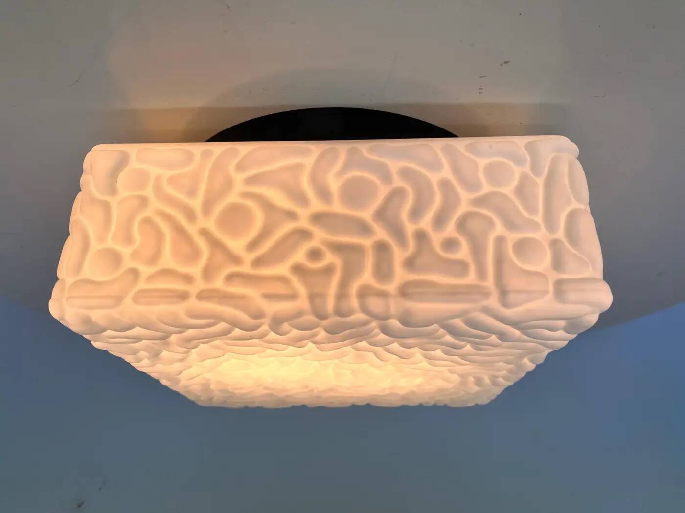 Midcentury wall or ceiling lamps, flushmount, 1970s - up to 15 pieces