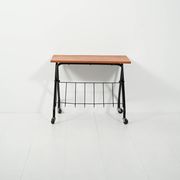 Table basse scandinave avec porte-revues, années 1960-70