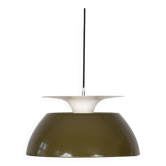 Danish vintage pendant lamp Jutlandia by Jorgen Hoj, Holmegaard, 1970s