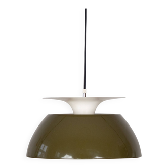 Danish vintage pendant lamp Jutlandia by Jorgen Hoj, Holmegaard, 1970s