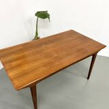 Scandinavian teak dining table, extendable