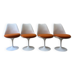 4 Chaises tulipes pivotantes