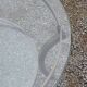 Round coffee table Perre Vandel Villa d'Este double tops in glass base gold metal