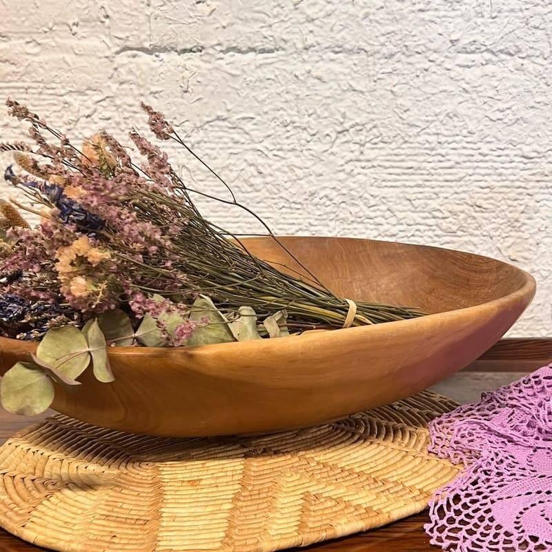 Large wooden dish