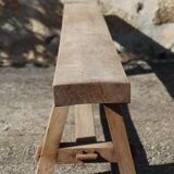 Pair of solid wood benches - brutalist