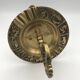 Vintage solid brass ashtray with zodiac sign decor