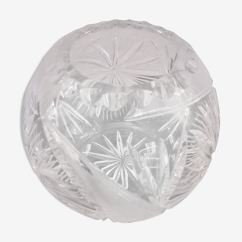 Vase boule cristal