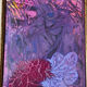 Abstract painting signed Bernard Ledain (1944-2024), mixed media on
