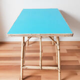 Table rectangulaire en rotin pour enfant ,  table d'appoint , bureau
