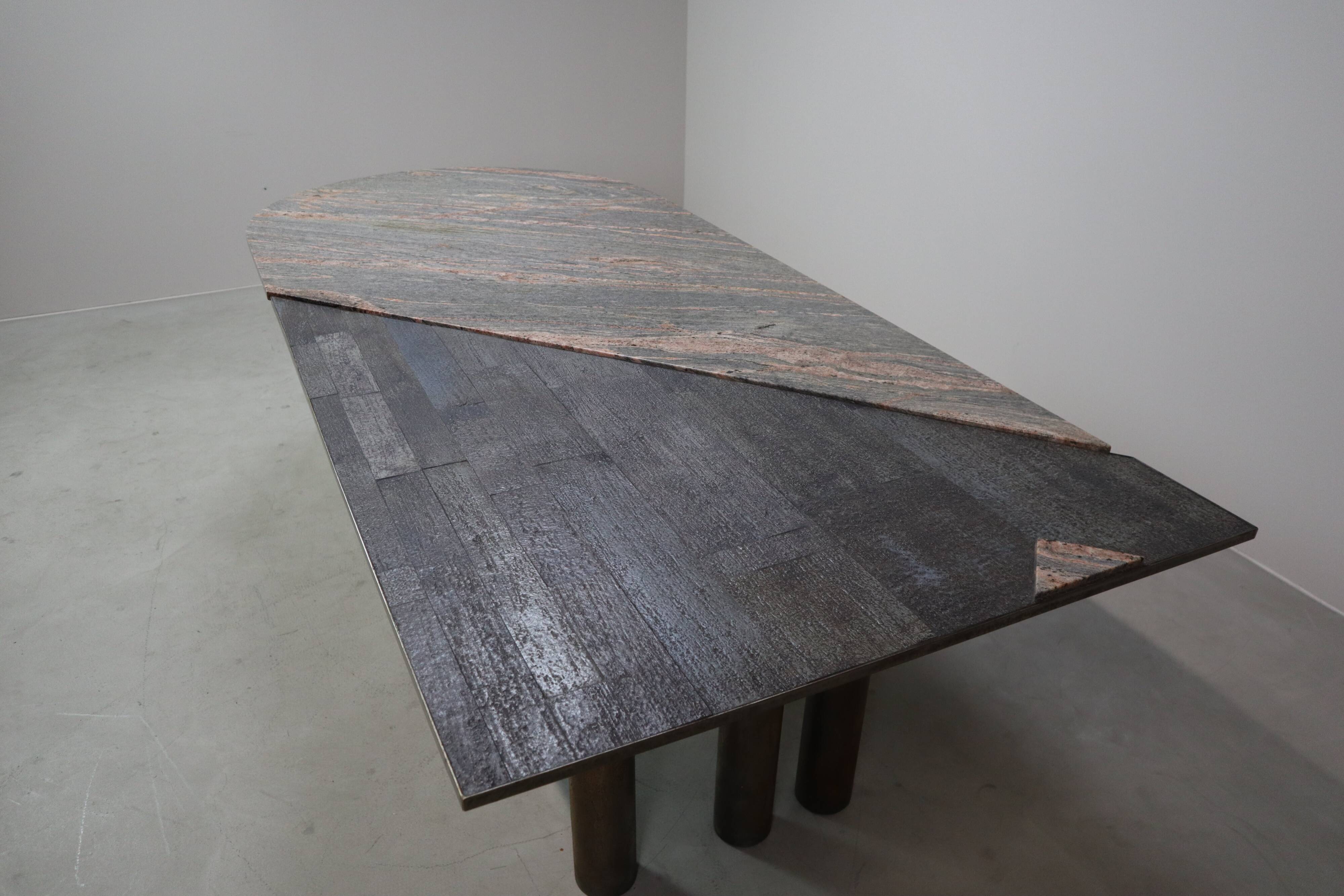 Postmodern dining table by Pia Manu, Belgium, ca. 1990
