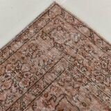 Pink & Brown Large Vintage Rug, 213x325Cm