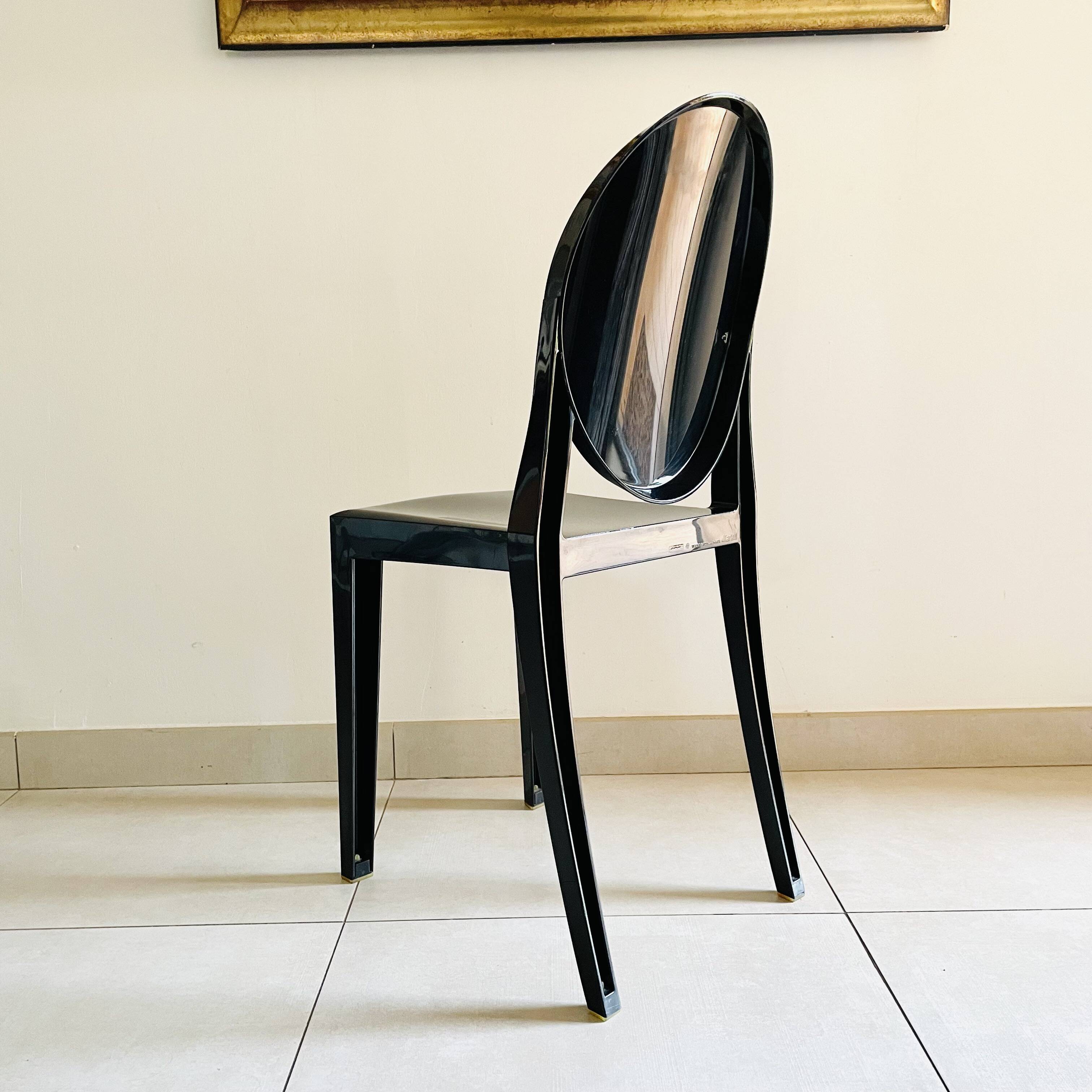 Victoria Ghost Chair by Philippe Starck by Kartell - Black - Iconiq Design