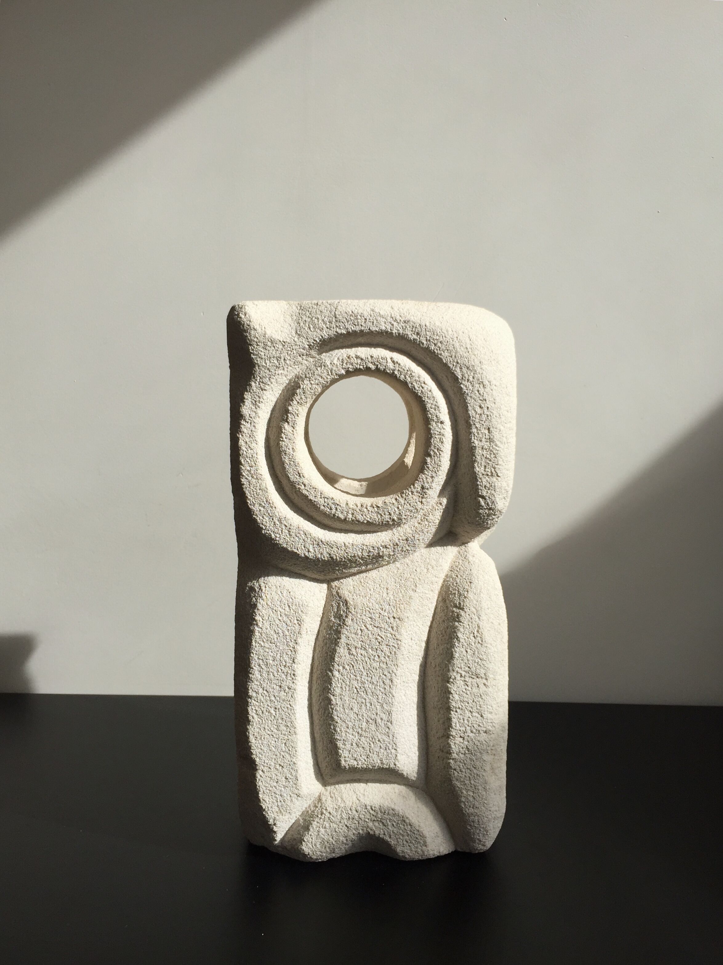 Albert Tormos stone owl lamp