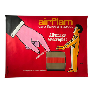 Affiche originale Airflam allumage