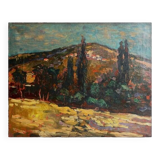 Landscape of Provence, 20th century, signed, oil on canvas, 50x65cm, unframed