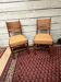 Pair of oak chairs in Art Deco design, Netherlands.