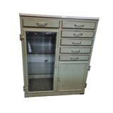 Heavy French Art Deco dentist cabinet, 1920/30s