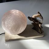 Art deco lamp antelope