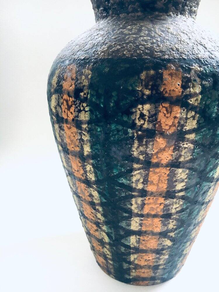 Vintage Art Ceramics Seta Vase attributed to Aldo Londi for Bitossi Raymor, Italy, 1960s