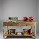 Antique wooden draper's counter
