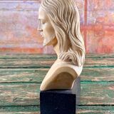 Bust of Christ signed A. Giannelli, ancient Italian sculpture.