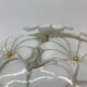 Murano glass flower italian ceiling lamp , 1970’s