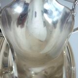Large gravy boat on its frame, silver metal Cailar Bayard, 19th century