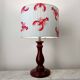 Lampe céramique abat-jour homard vintage