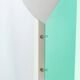 Mint green metal table lamp Slamp Moon by Samuel Parker with white disc shade, vintage 1990s design