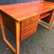 Bureau scandinave en teck et hêtre vernis années 60
