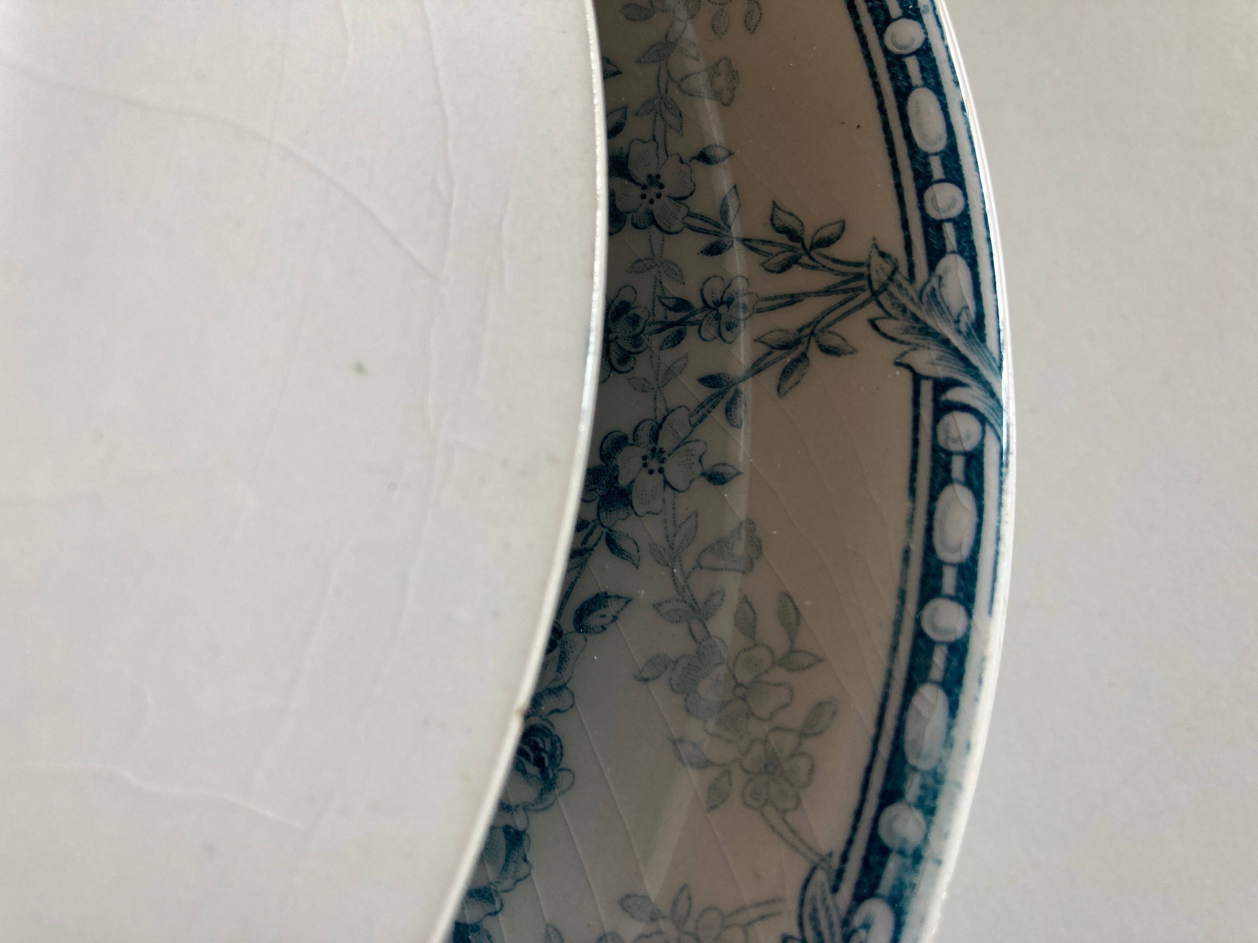 Set of 5 plates of earthenware Creil and Montereau early 20th