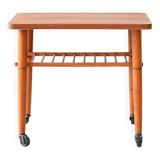 Table basse à roulettes des années 50