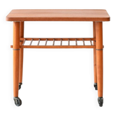 Table basse à roulettes des années 50