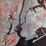 New York Satellite Photographic Poster, CNES 1986, 50 x 60 cm, Publisher Spot Image