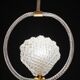 Midcentury Shell Trasparent Murano Glass Chandelier by Barovier e Toso, 194