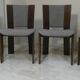Wood and tweed chairs by Acerbis International, Italy, 1980s, set of 4.