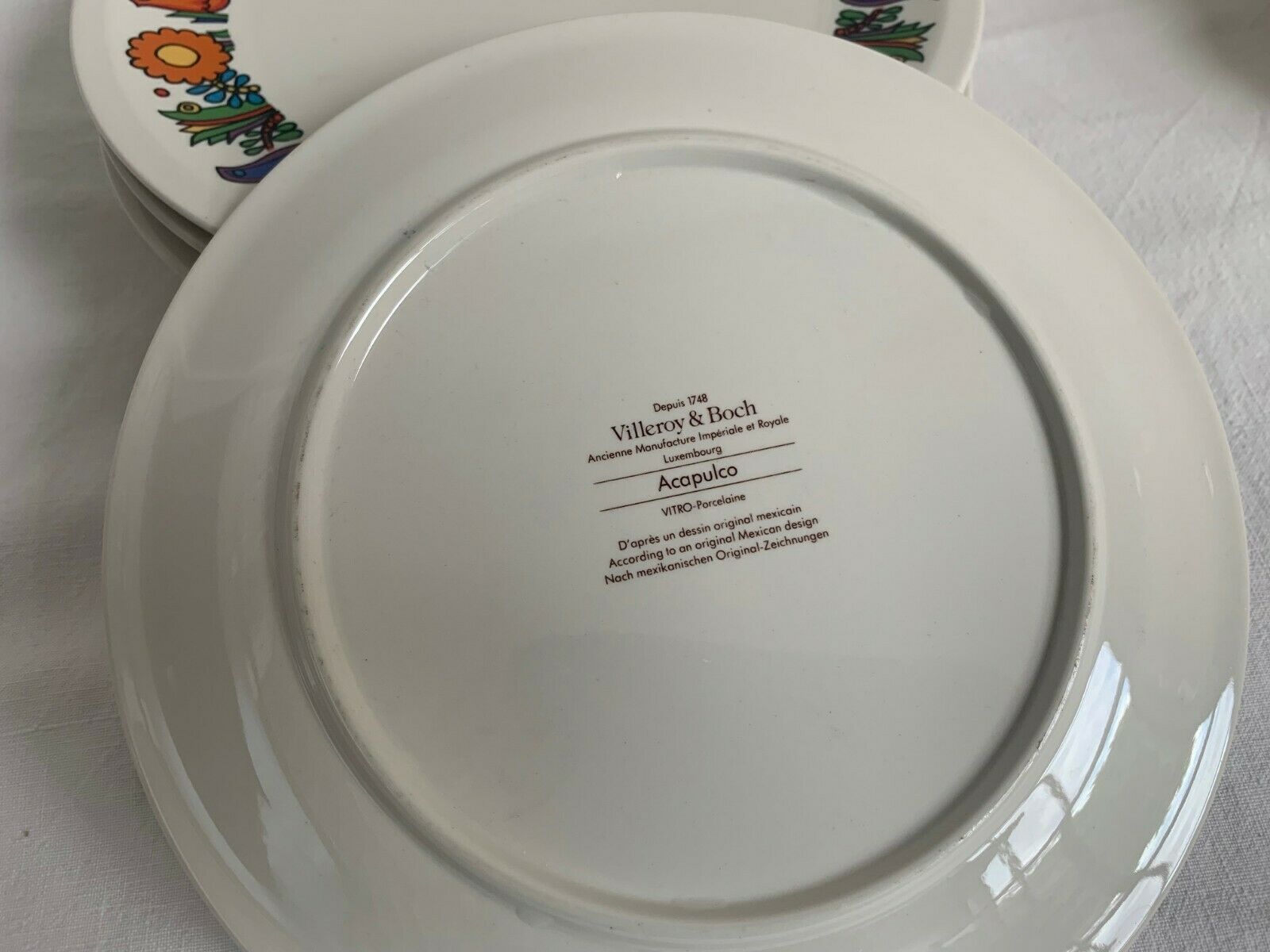Plate villeroy and boch acapulco 20cm extra flat