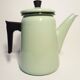 Coffee maker Mint green enamel