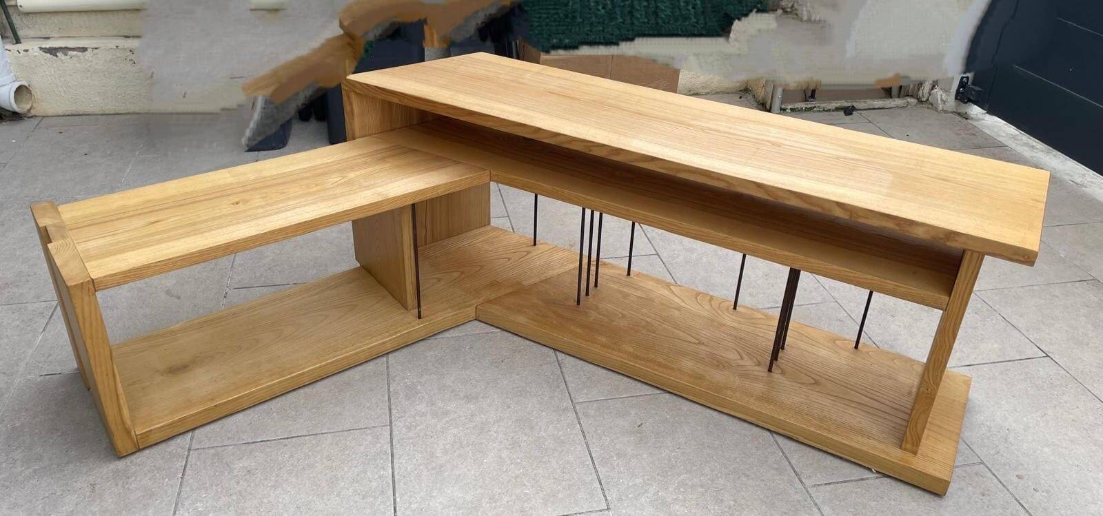 Handcrafted wooden furniture