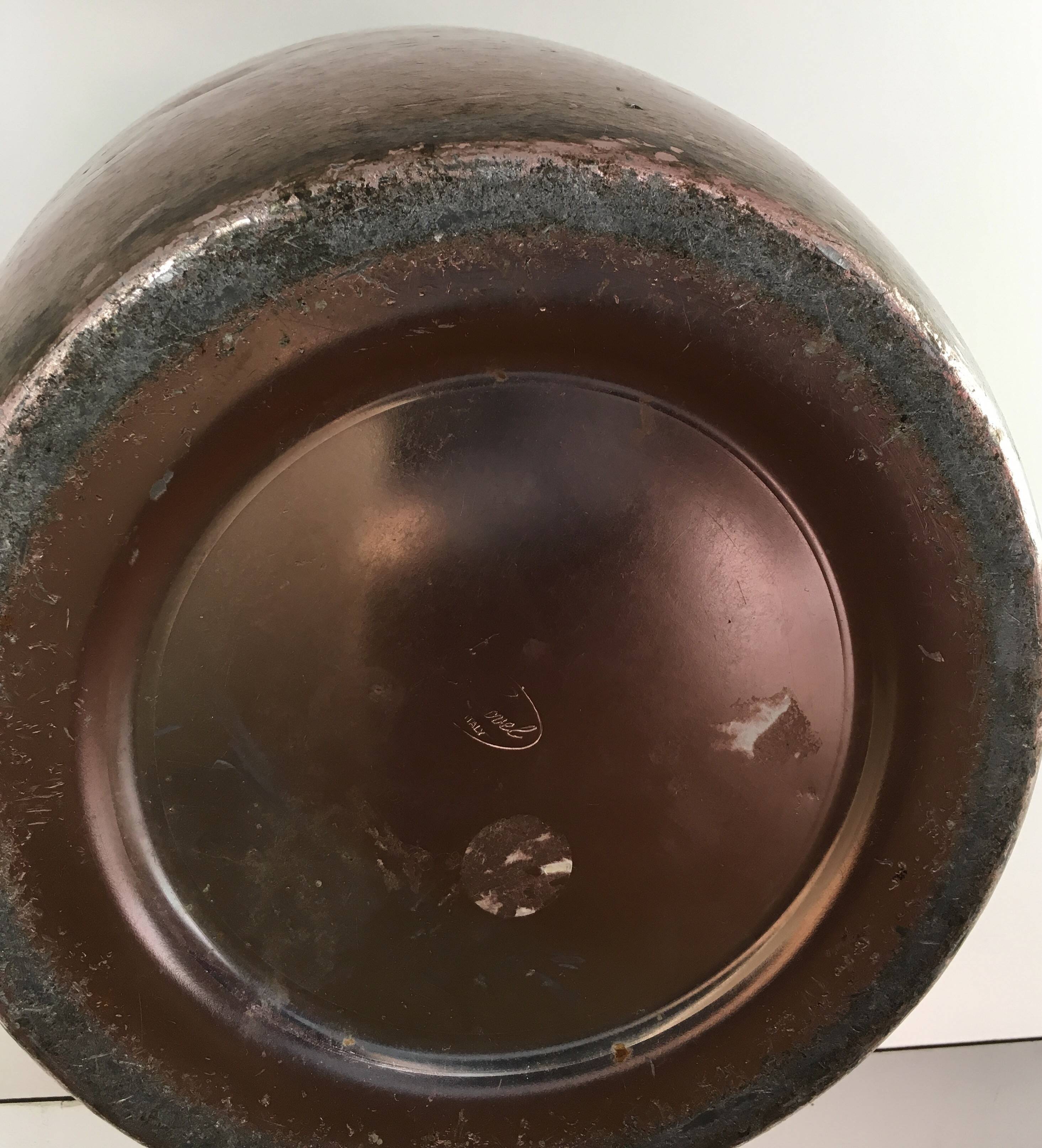 Old Rose Aluminum Umbrella Stand by Ettore Sottsass Produced by Rinnovel