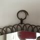 Miroir vintage en rotin 32x40 cm
