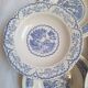 Assiettes creuses bleues paysage