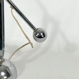 Mid-century Modern Italian chrome counterweight table lamp from 70s