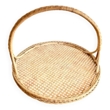 Wicker and cane tray