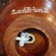 Wooden ball lamp base made in Italy