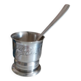 Birth gift set silver-plated egg cup