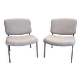Pair of modernist armchairs, France circa 1970