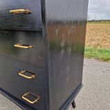 Old chest of drawers with compass feet